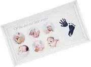 ANDRESLAD Baby Footprint Handprint Photo Frame Safe Ink Pad Baby Shower Man-made Board Decor Keepsake Memory