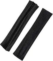 Office Chair Arm Cover Protectors with Zipper, Comfortable Armrest Cushion, Ergonomic Armrest Covers for Computer Chair, Grey (Black)