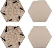 Pathway Stepping Stones Outdoor - 4 Landscape Stepping Stones | Stepping Stones with Ground Stakes, Garden Step Stones for Outdoor Walkway or Pathway Pavers