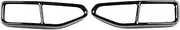 Car Stainless Steel Exhaust Tip End Trim Four Out Tail Throat Decor Compatible For BMW 7 Series G11 G12 2019-2020