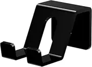 Ronyme Game Controller Holder Wall Mount Acrylic Headset Holder Easy to Install Headphone Hanger Mount Stay Organized Gamepad Stand, black