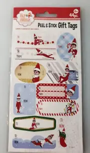 Elf On The Shelf NWT Peel And Stick Gift Tags 44 Adhesive Gift Tags 4 Sheets USA