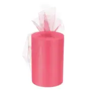 Tulle Rolls Fabric Spools 6" 100 Yards Light Red for Wrapping Wedding