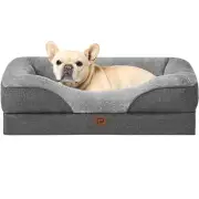 Memory Foam Dog Bed for Medium Size, Orthopedic Dog Sofa with Sides and Water...