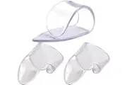 Jim Dunlop Clear "D" Plastic Medium Gauge: 1 x Thumb Pick & 2 x Finger Picks