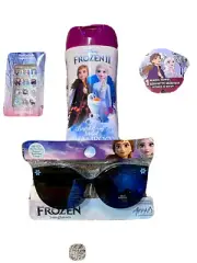 Lot Of 4 Frozen ll Kids Sunglasses-Magic Hand Towel-Shampoo-Fake Nails