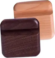 CANIGHT 2pcs Wooden Phone Stand Sturdy Mobile Holder for Desktop Phone Bracket for Watching Videos Elegant Design with Smooth Surface for Use