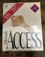 NOS Vintage 1992 Microsoft Access Database 5.25" Disks BRAND NEW SEALED!