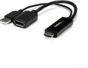 .Com 4K 30Hz HDMI to Displayport Video Adapter W/ USB Power - 6 in - HD
