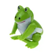 3pcs Green Wind up Frog Toys Cute Clockwork Jumping Little Frog Kid Fun Games