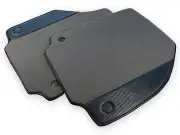 Gray Floor Mats For Ferrari 488 Pista Spider Carpets Carbon Fiber Leather (for: Ferrari)