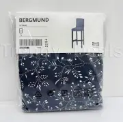 Ikea BERGMUND Cover for Bar Stool w/Backrest, Ryrane Dark Blue 004.810.99 - NEW