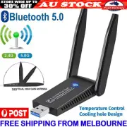 AC1300 USB 3.0 Wifi Adapter 1300Mbps Dual Band 2.4G/5.8G and Bluetooth 5.0 New