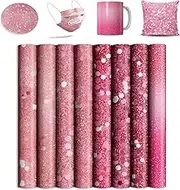 Sublimation Transfer Sheets for Heat Press Machine, Glitter 12x12inch Sublimation Paper for Tumblers Blanks Tshirts,8 Sheets