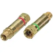 Flashback Arrestor Component, Oxygen/Fuel Gas, Regulator Adaptor, 9/16 in to 18