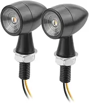 Indicators Flowing Turn Signal 2PCS Motorcycle - Mini Turn Signals Metal Retro Signal Light for Kawasaki Z750 for Suzuki for - Mt07 Motorcycle Flasher Turn Signal Indicator
