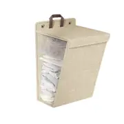 1pc Adhesive Foldable Laundry Hamper Clothes Basket Organizer