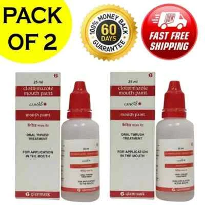 CANDID MOUTH PAINT FOR ORAL THRUSH TREATMENT FOR KILLS FUNGAL INFECTION 25ml US