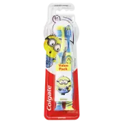 Colgate Kids Minions Toothbrush Value Pack - Extra Soft 6+ Years 2pk