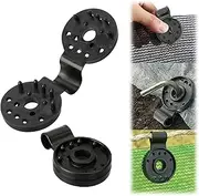 50Pcs Shade Cloth Heavy Duty Lock Grip, Shade Cloth Plastic Clips, Windproof Awning Clamp Grip, Round Plastic Black Clips for Sun Shade Net (50pcs)