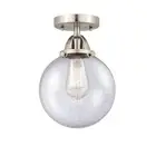 Innovations Beacon 1 Light 8" Semi-Flush, LED, BSN/Seeded - 288-1C-SN-G204-8-LED