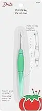 Dritz Clothing Care 82409 Ergonomic Knit Picker, Green
