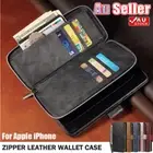 For iPhone 16e 16 15 14 13 12 11 Pro/Max XS SE/8 Wallet Case Leather Flip Cover