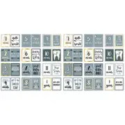 2x 12pc The Peanutshell Boho Reversible Baby Milestone Card 18cm Cardboard Props
