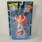 New WCW OSFTM Scott Steiner Autographed Wrestling Figure WWE Signature #1