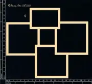 Dusty Attic Chipboard 8x9 - College Frameworks #9, DA3634