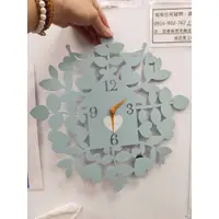 在飛比找蝦皮購物優惠-*生活工場 水藍色 愛心 小鳥  時鐘 掛鐘-30CM