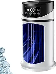 Protec Air Portable Air Conditioner, Low Noise ProtecAir Cooling Fan, Protec Air Cooler with 6 Wind Speeds & 3 Cool Mists, for Room, Desktop (1pcs)