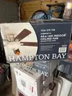 NEW Hampton Bay - Hawkins III 44 in. LED Brushed Nickel Ceiling Fan with Light
