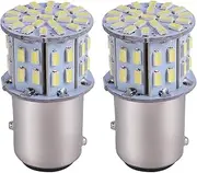 2Pcs 6000K White 1157 50SMD Tail Brake LED Lights Bulb BAY15D 12V