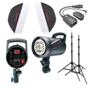 Jinbei DS300 Twin Head Studio Flash Kit