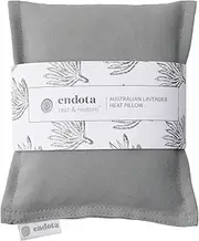 endota Live Well Australian Lavender Heat Pillow, an Australian lavender and wheat heat pillow to place over tense muscles.