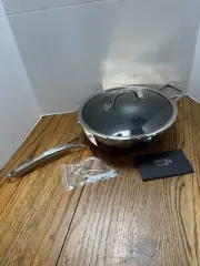 DOTCLAD Wok pan,Hybrid 12 inch Wok with Lid, PFOA Free Cookware,non stick Sta...