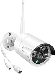 5MP 3MP IP Waterproof Security 1080P WiFi Audio Camera Compatible for Eseecloud NVR Recorder CCTV System Kits(5.0MPAudio IPC-White)