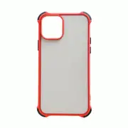 Shockproof Armour Matte Case Cover - For Apple iPhone 11 Pro Max (Red)