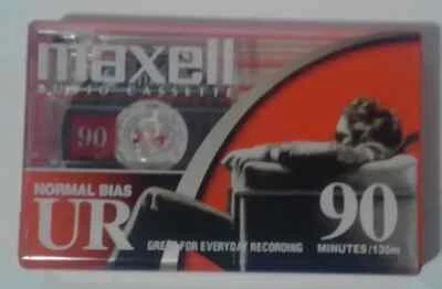 Maxell UR-90 Blank Audio Cassette Tape 90 Min Normal Bias New Sealed