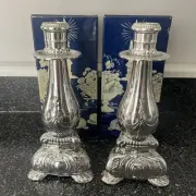 (2) Vintage Avon Candlestick Cologne 5 Fl Oz Moonwind Silver FULL NOS NEW