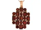 Stratify(Tm) 11.04ctw Vermelho Garnet(Tm) 18k Rose Gold Over Sterling Necklace