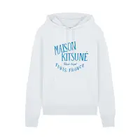 在飛比找誠品線上優惠-MAISON KITSUNÉ 淺藍色皇家LOGO連帽衛衣/男