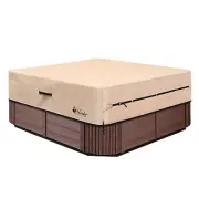 UCEDER Hot Tub Cover 600D Heavy Duty Polyester Spa Cover(Actual Size 97''x85'...