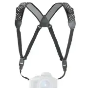 DSLR Camera Strap Chest Harness with Quick Release Buckles, Polka Dot Neopren...