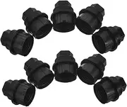 10pcs Auto Wheel Nut Covers Caps for Car Tire Bolt Hub Screw Lug Nut Protectors Black