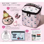 日本雜誌SWEET一月號MOOMIN慕敏家族粉色立體化妝包&小物包&鏡子
