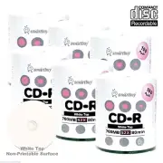 600-Pack SmartBuy Blank CD-R 52X 700MB/80Min White Top Surface Record Media Disc