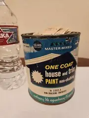 Sears master - mix house and Trim paint Snowhite NEW Unopened One Quart