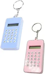 [WOFASHPURET] 2 Pcs Key Chain Pocket Keychain Lanyards Retractable Powered Bag Accessories Backpack Hanging Decor Rings Car Holder Mini Calculator Keys Decors Fashion Pendant Acrylic
